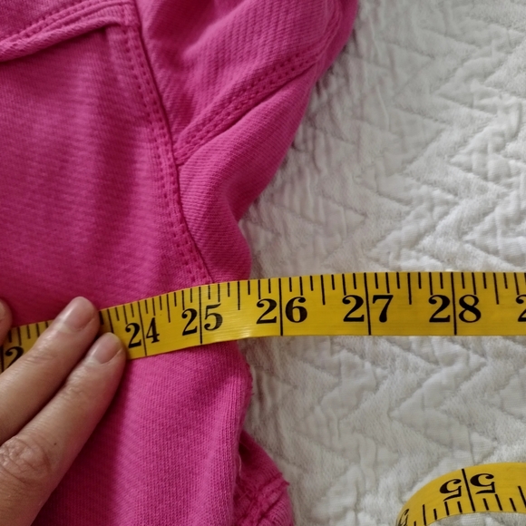 Anthropologie Pilcro Pink Sliced Grommet Henley Long Sleeve Shirt Sz M - Picture 6 of 7